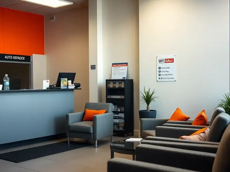 C & J Auto Repair customer reception area